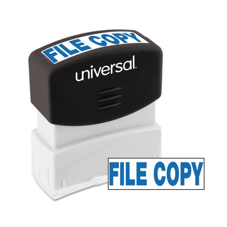 UNIVERSAL Message Stamp, FILE COPY, Pre-Inked One-Color, Blue UNV10104